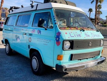 Old Hippie Van at Fountain of Youth