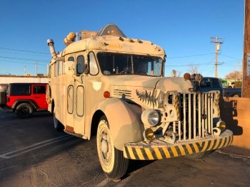 Funky Bus Joshua Tree Art Queen