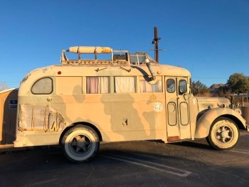 Funky Bus Joshua Tree Art Queen