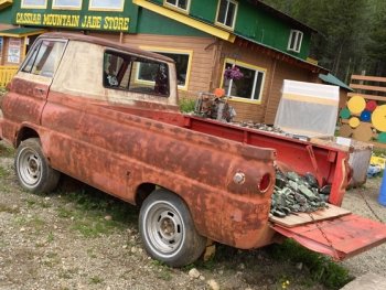 Old Ddge Van at Jade City Cassiar Mountain Jade Store