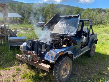 Old Blue Jeep
