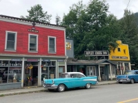 Classic Cars on Old Town Stewart BC Main Street