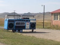 104.7 FM Boom Box DJ Trailer, Ennis Montanna