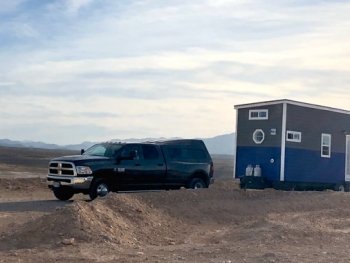 Tiny Home towed to Lake Mead, Nevada