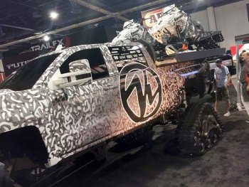 Custom Truck with Trax at SEMA 2018