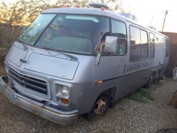 Old GMC RV Laughing Goose, Bombay Beach
