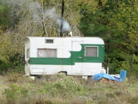 Rogue River Resident Camper with Wood Stove