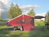Motorcycle Tent Trailer KOA Camping