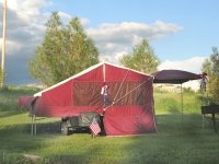 Motorcycle Tent Trailer KOA Camping