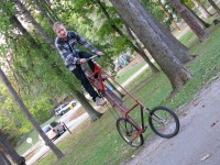 Homemade Tall Bike Scales Lake Campground Booneville IN