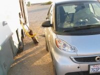 Solar RV Powered Electric Charges Car
