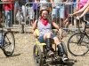 Rene rides kinetic chair at 2010 Tour de Fat