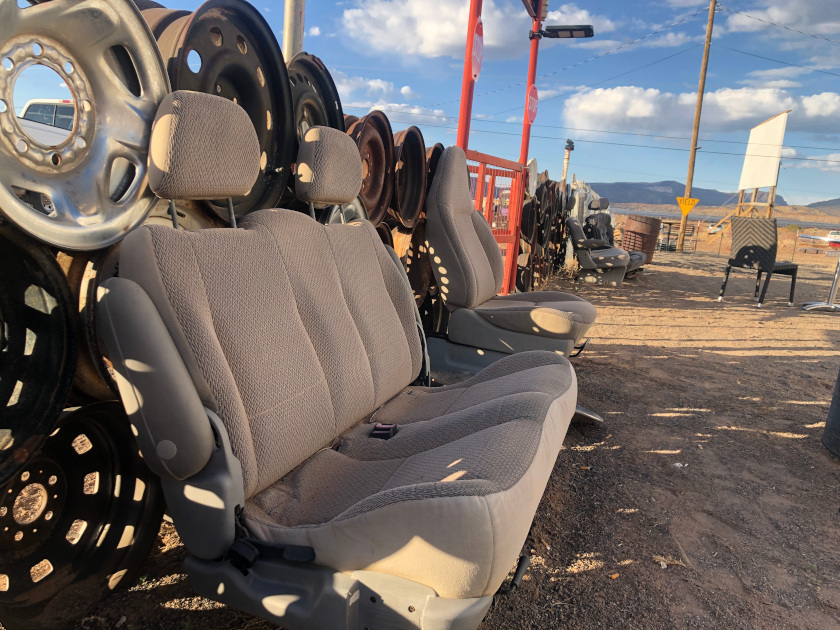 Car Seat Patio Outside Patio Route 66 Junkyard Brewery Grants, New Mexico