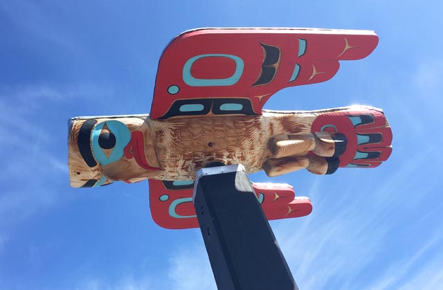 First Nation Carved Totem, Carcross Yunkon