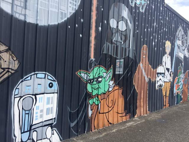 Aberdeen, WA Star Wars Shop Mural