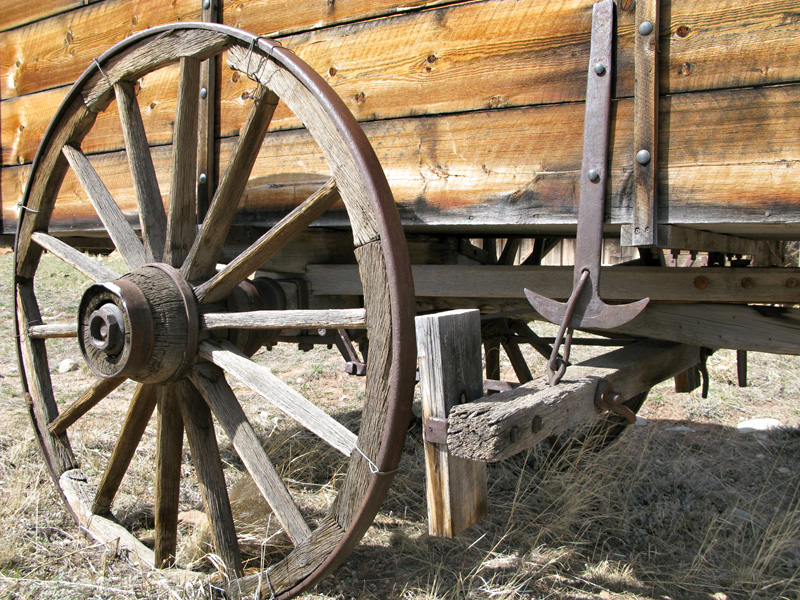 Old Wagon Detail in South Park City, CO