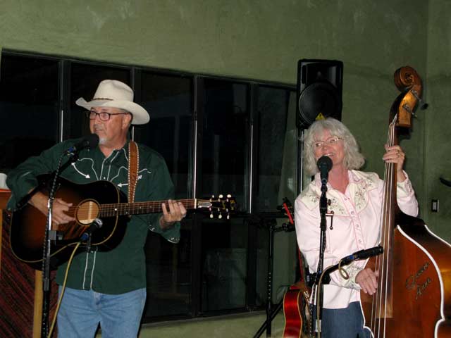 The Whitfords perform at Lajitas, TX Maverick RV Resort