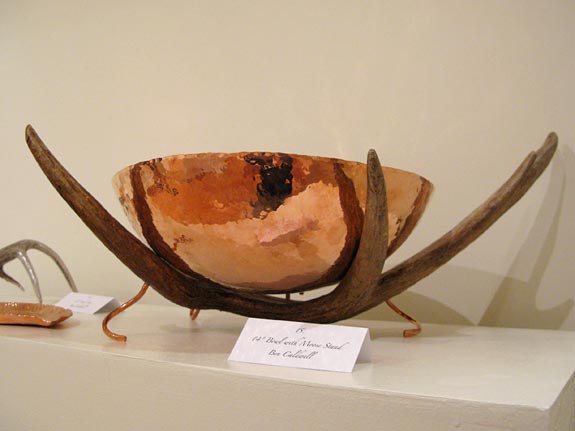 Copper Bowl with Antler Metal Museum Memphis, TN