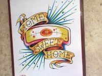 Home Sweet Home Flash Tattoo RV Art