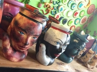 Los Algadones, Mexico Street Market Pottery