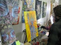 2017 Humboldt Cannifest Artists Live Painting