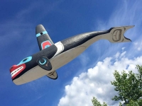 Flying First Nation Killer Whale Totem, Carcross Yunkon