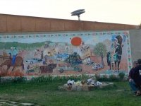 Mural at Beer Parlor, Hot Springs Montana