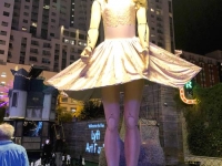 Euterpe Giant Marionette, Fremont Street Las Vegas Halloween