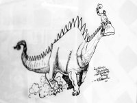 Original Victor Hamlin Alley Oop Texan Cartoon