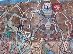 Kamasurta Mural Tank Art at Slab City