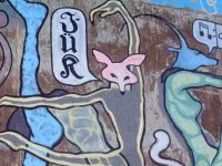 Kamasurta Mural Tank Art at Slab City