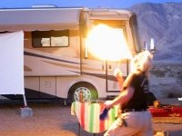 NüRVers Charon and Lexi Perform Campfire Sideshow Act