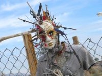 Slab City Pin Cushion Found Art