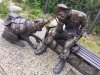 Skagway Alaska Gold Rush Dog Bronze Statue
