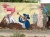 Roadside Art Mural in Santa Fe, NM
