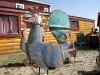 Garden Art Scrap Rooster in South Park City, CO