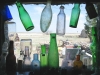 Genoa Wonder Tower Museum Window Glass Bottles