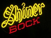 Luckenbach, Texas Shiner Bock Neon Sign