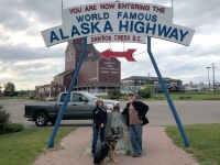 Alaska Highway Mile 0 Sign, Dawson Creek BC