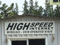 Yukon Internet Kiosk at Pioneer RV Park, Whitehorse YT