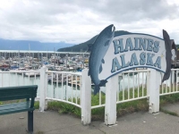 Haines Alaska Port Fish Sign