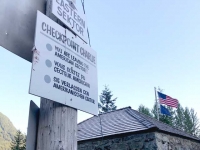 Hyder Alaska Checkpoint Charlie Border Signs