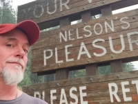 Jim Nelson's Pleasure - Nelson, BC  Town Welcom Sign