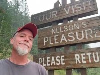 Jim Nelson's Pleasure - Nelson, BC  Town Welcom Sign