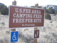 El Moro Campground Cost is Free per Site