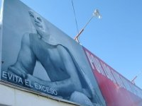 Luchador Billboard Agua Prieta Mexico