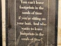 Butt Prints in the Sand Quote Luckenbach Texas