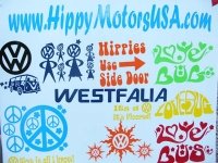 Fun Car and RV Stickers from HippyMotorsUSA.com