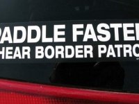 Rio Grande Kayaking Border Patrol Sticker