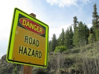 South Fork Road Hazard Sign